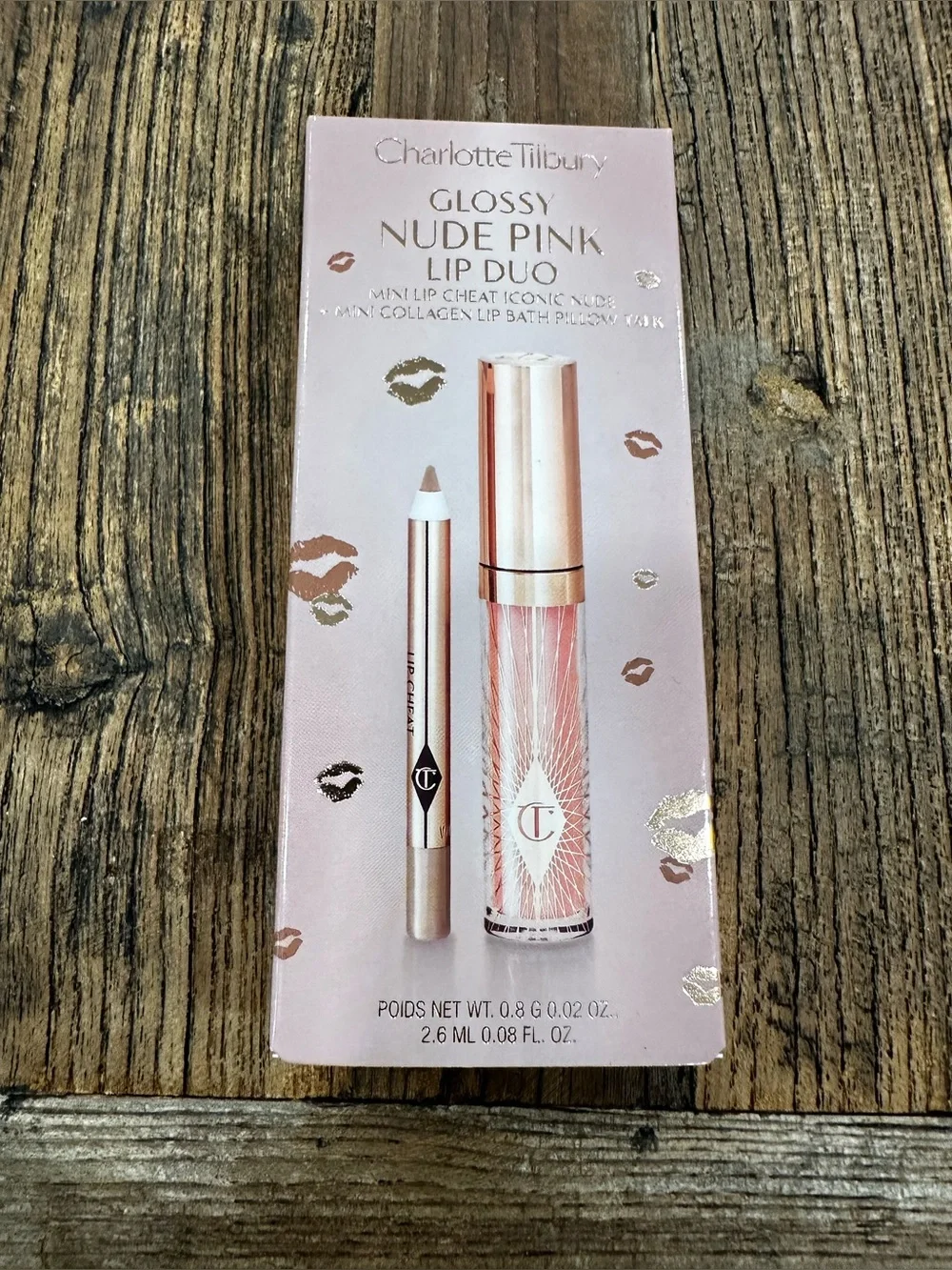 Charlotte Tilbury Glossy Nude Pink Lip Duo - Nude Pink